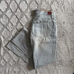 Vintage Tommy Hilfiger Red Label Freedom Fit Washed Denim Jeans Mens 32x34 Retro